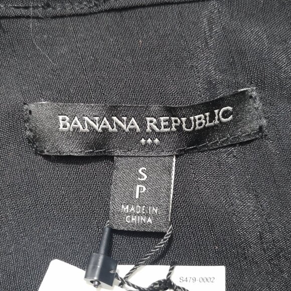 NWT Banana Republic Ladies Size Small Long Sleeves Black Shirt Dress - Picture 3 of 11